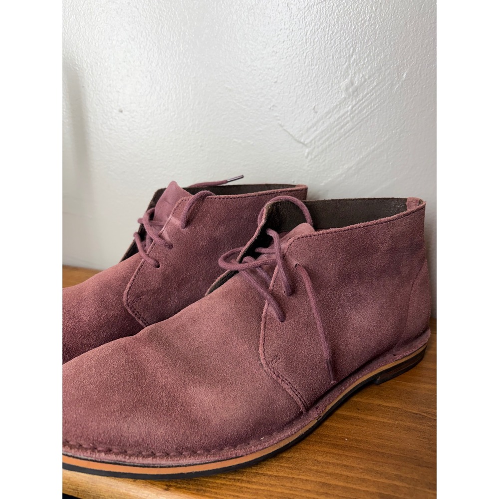 Cole Haan Mens Suede Chukka Boots C11214 Mauve Pink Ankle Boots Size 9.5 M